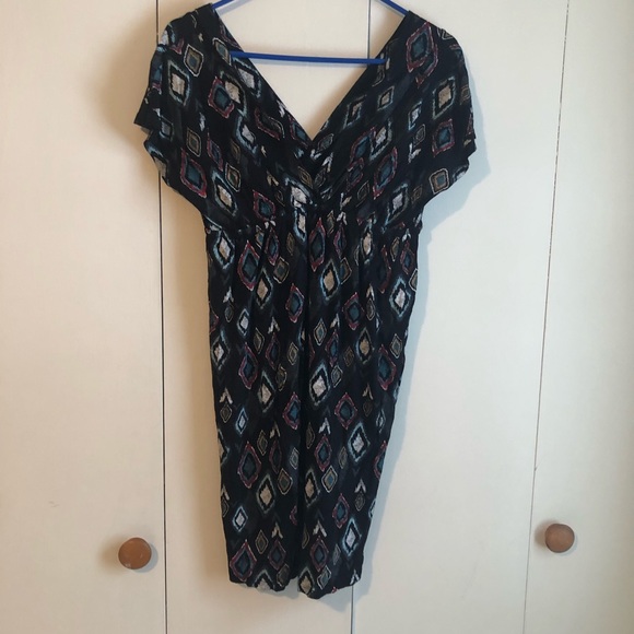 Rock & Roll Cowgirl Dresses & Skirts - V Neck Print Dress